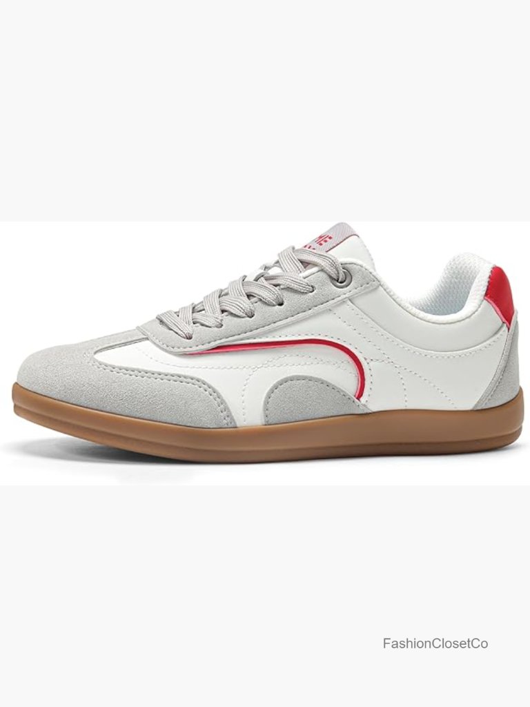 Vintage Retro Fashion Sneakers Walking Shoes Non-Slip Lace-Up Casual Comfort
